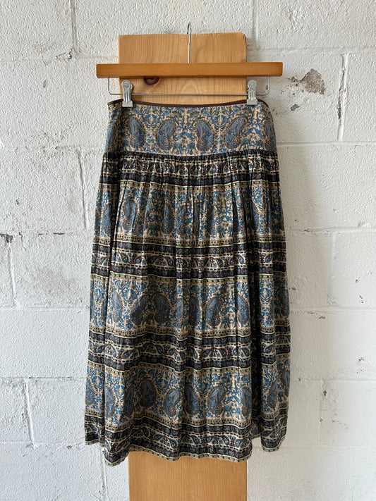 Paisley Midi Skirt : S