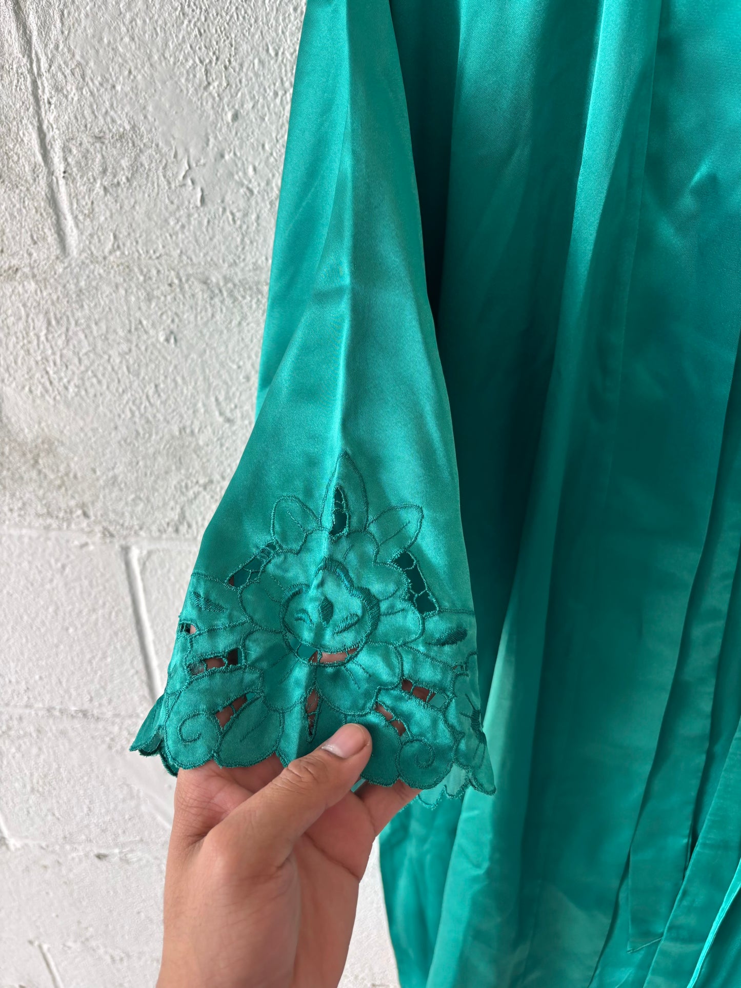 Vtg Green Robe : L