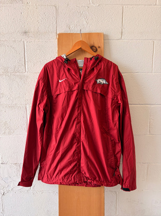 Nike Razorbacks Hooded Windbreaker : L