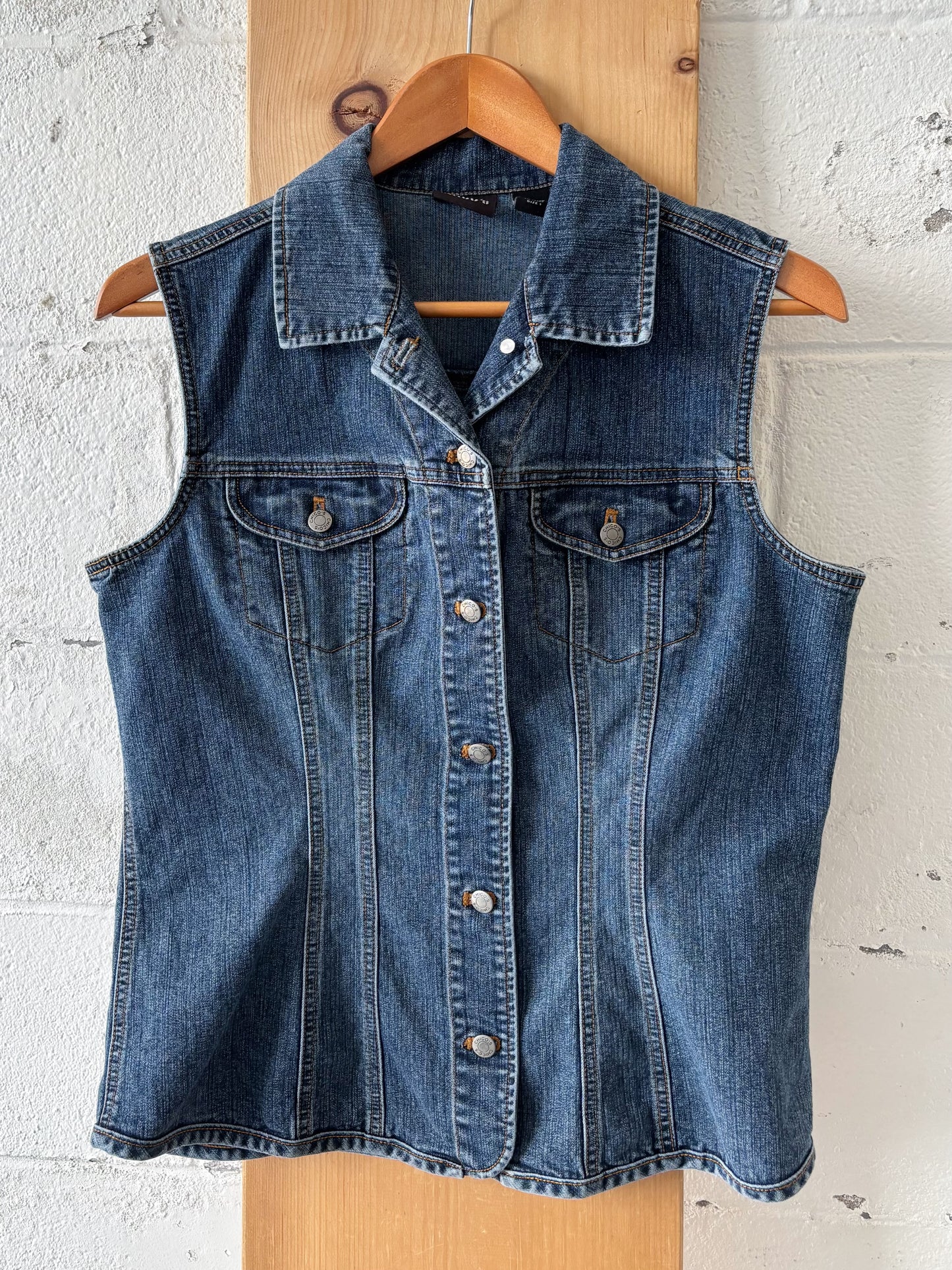 Denim Vest : M