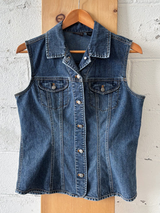 Denim Vest : M
