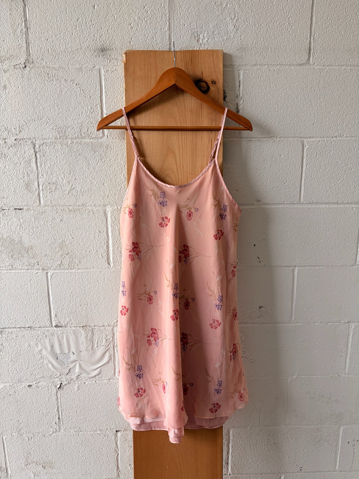 Light Pink Floral Slip Dress : S/M
