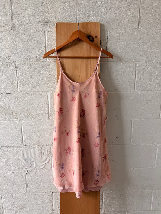 Light Pink Floral Slip Dress : S/M