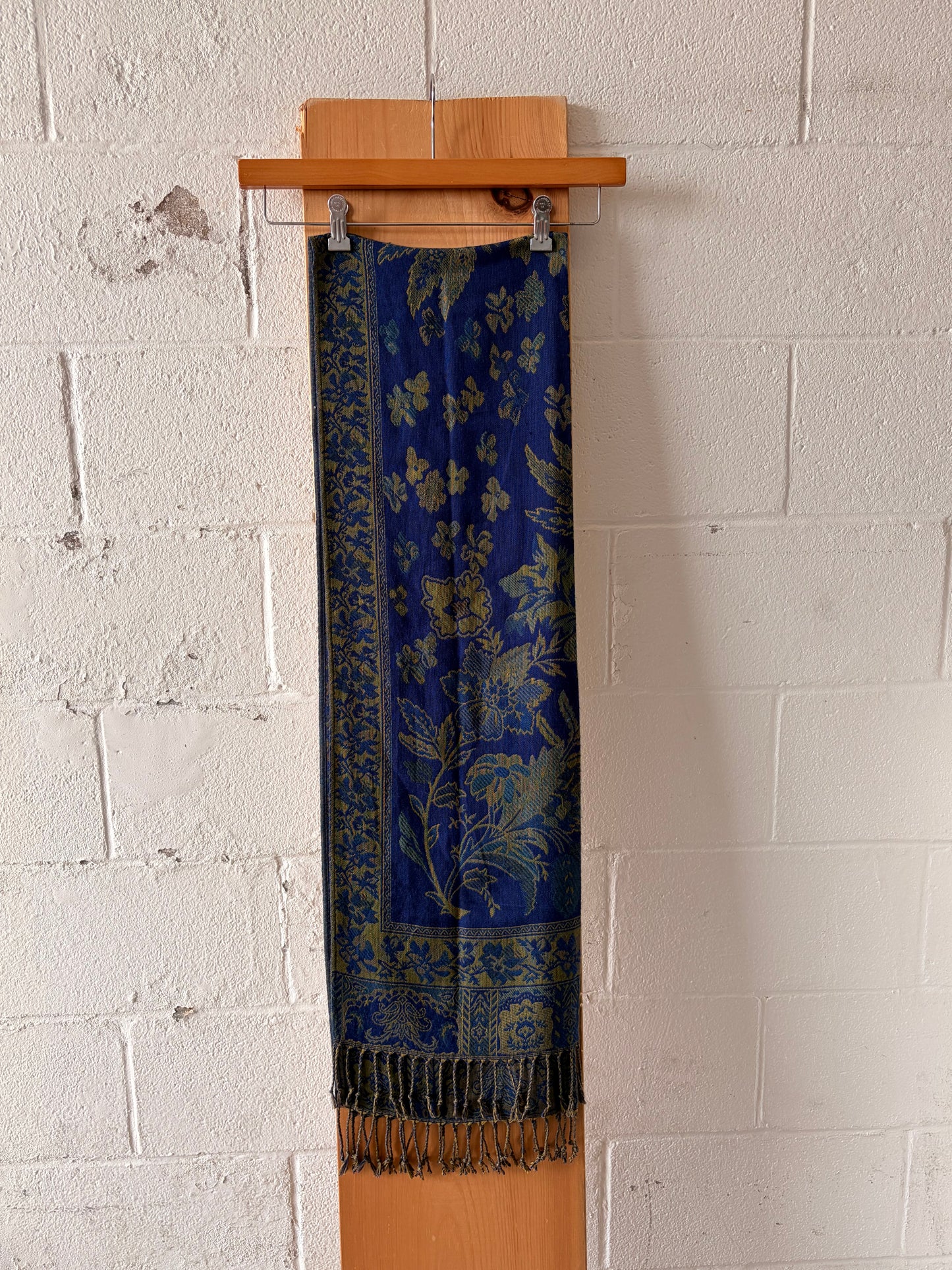 Large Paisley Fringe Scarf / Wrap