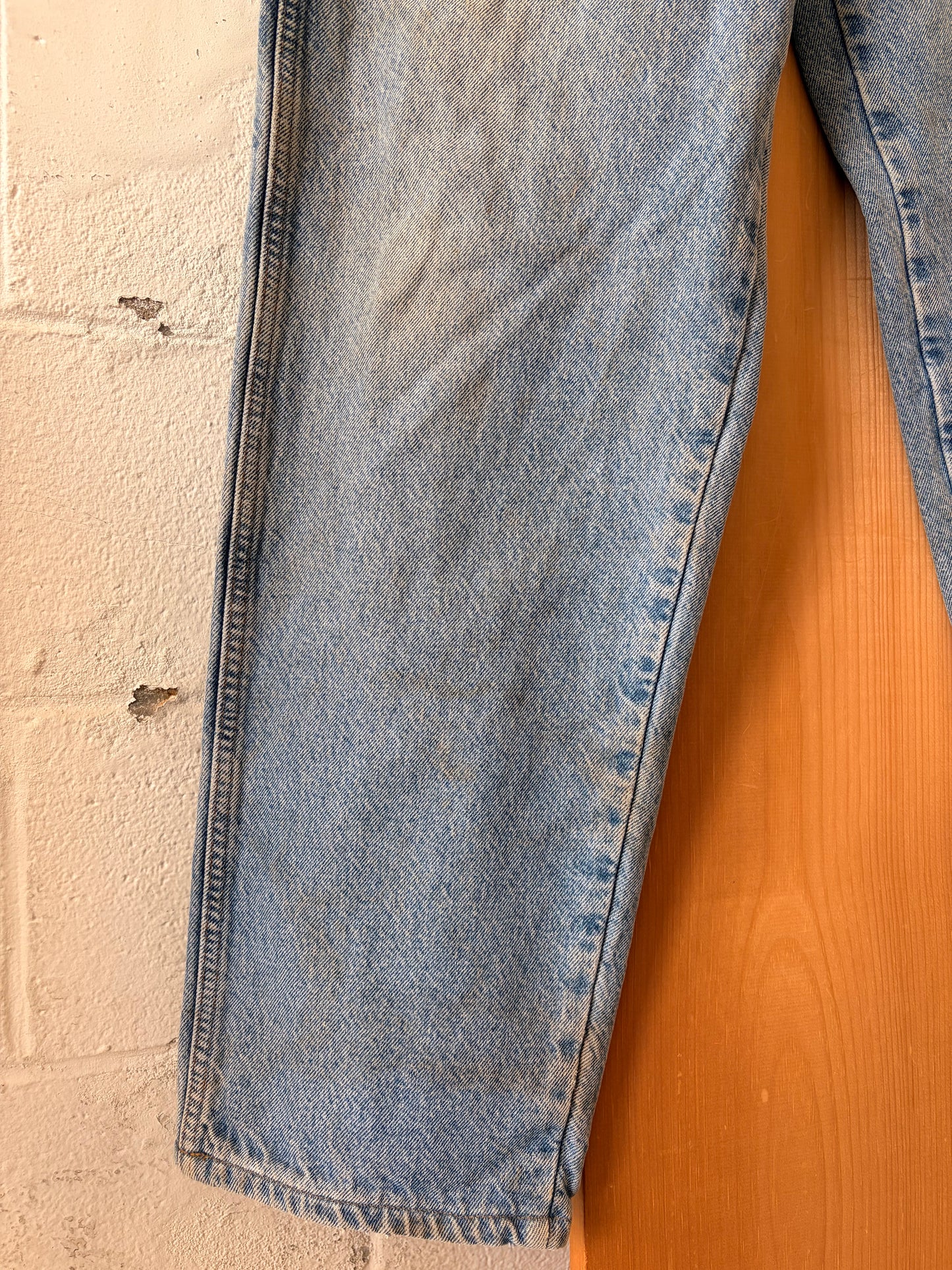 Distressed Flannel Lined Carpenter Jeans : 32”W
