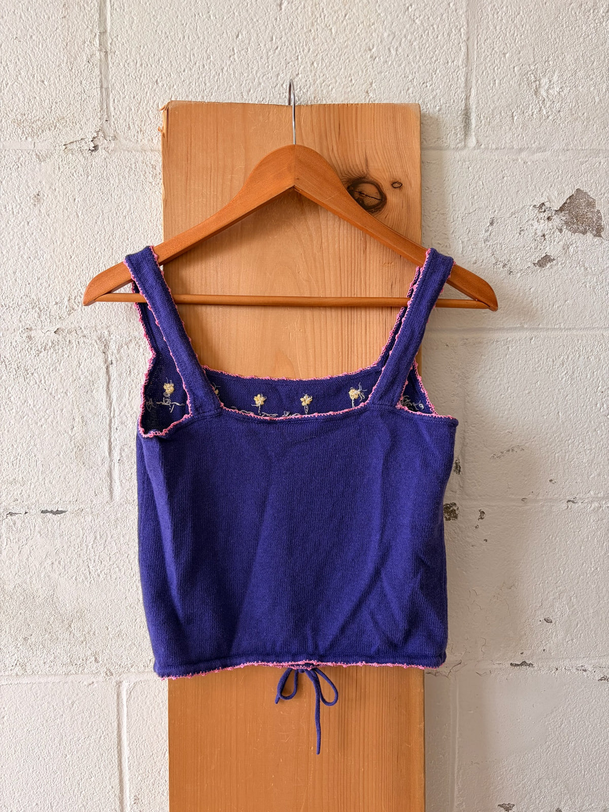 Vtg NoBo Embroidered Tank : M
