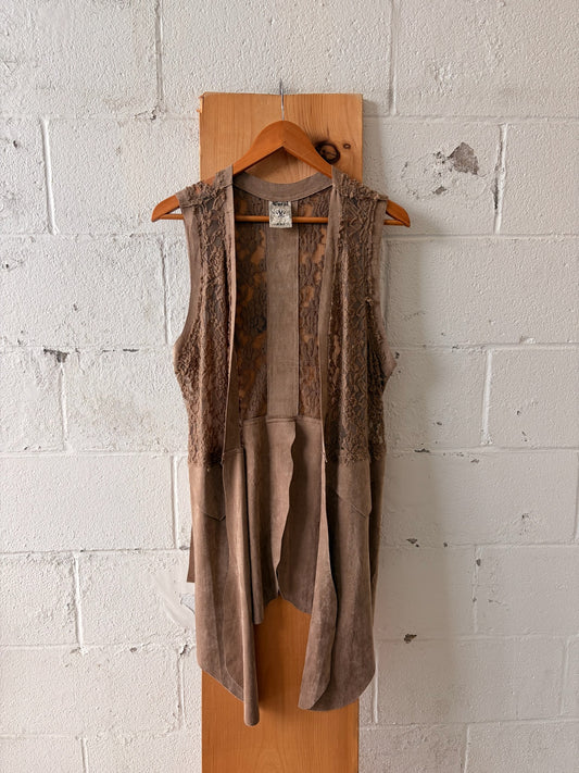Boho Brown Vest : XL
