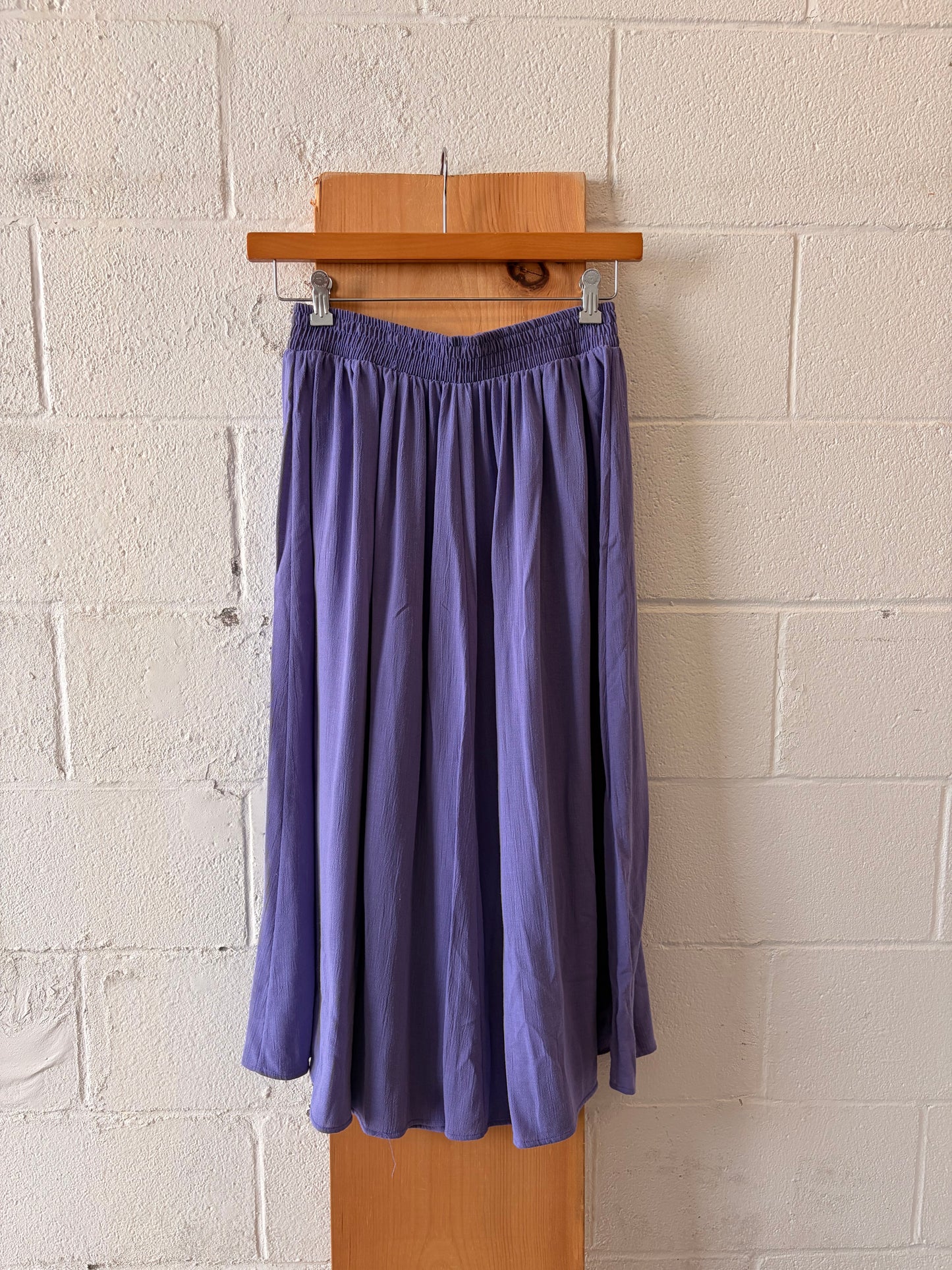 Vtg Purple Midi Skirt : L