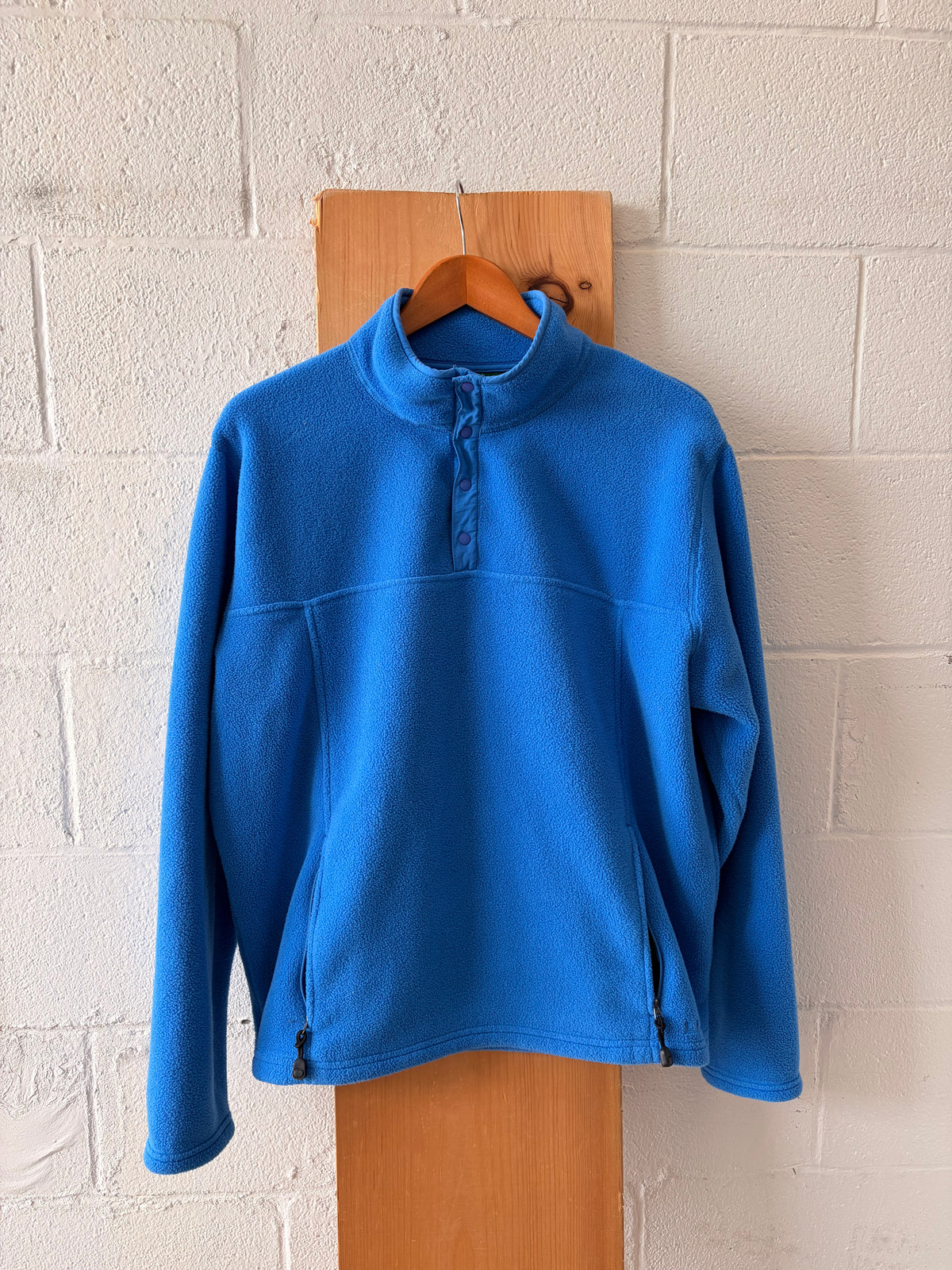 Electric Blue L.L. Bean 1/4 Snap Pullover : L