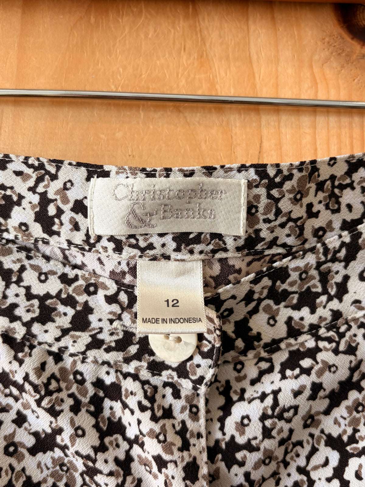 Dainty Brown & White Floral Skirt : 12