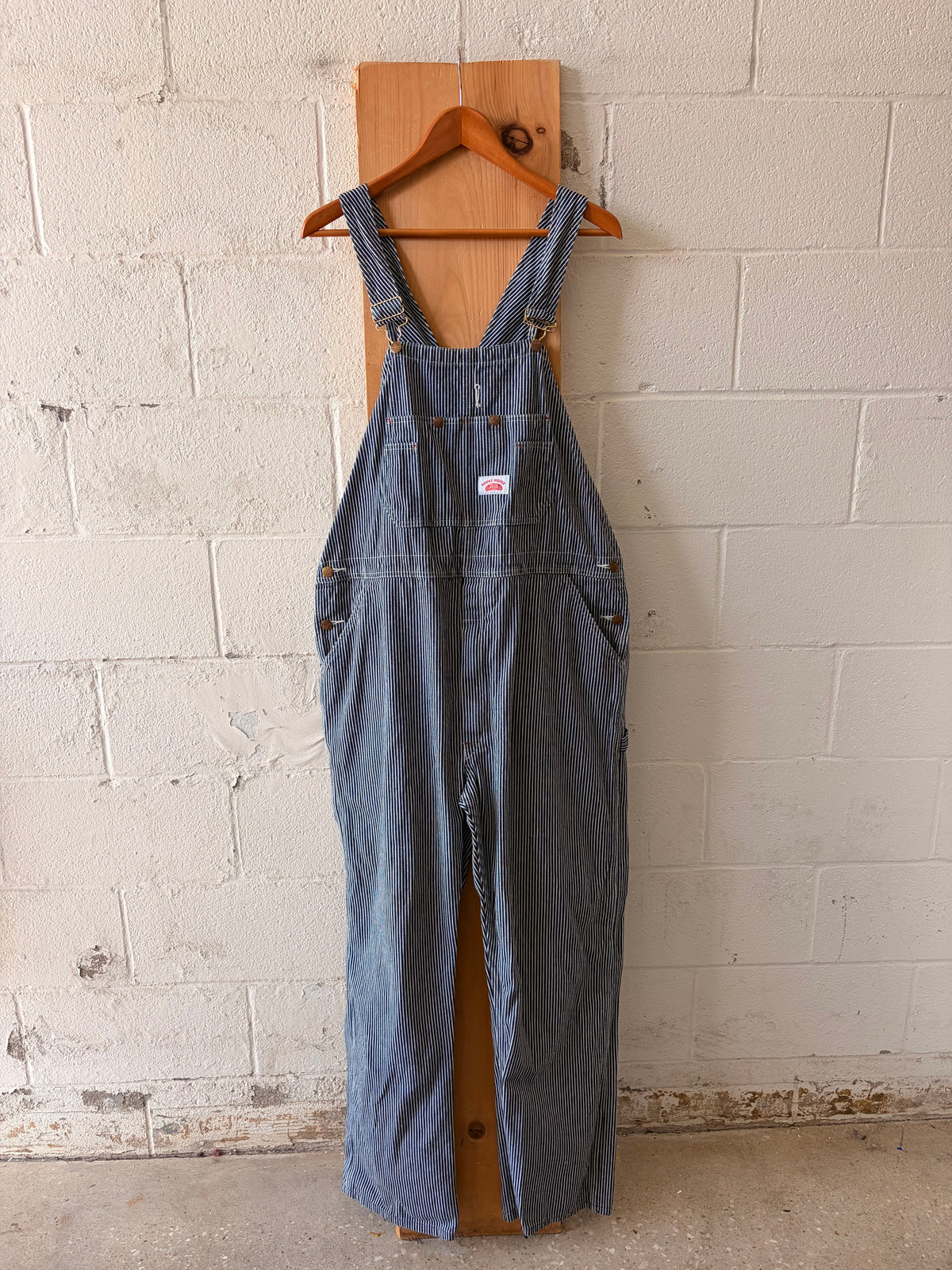 Round House Pinstripe Overalls : 38x34 (As Is)