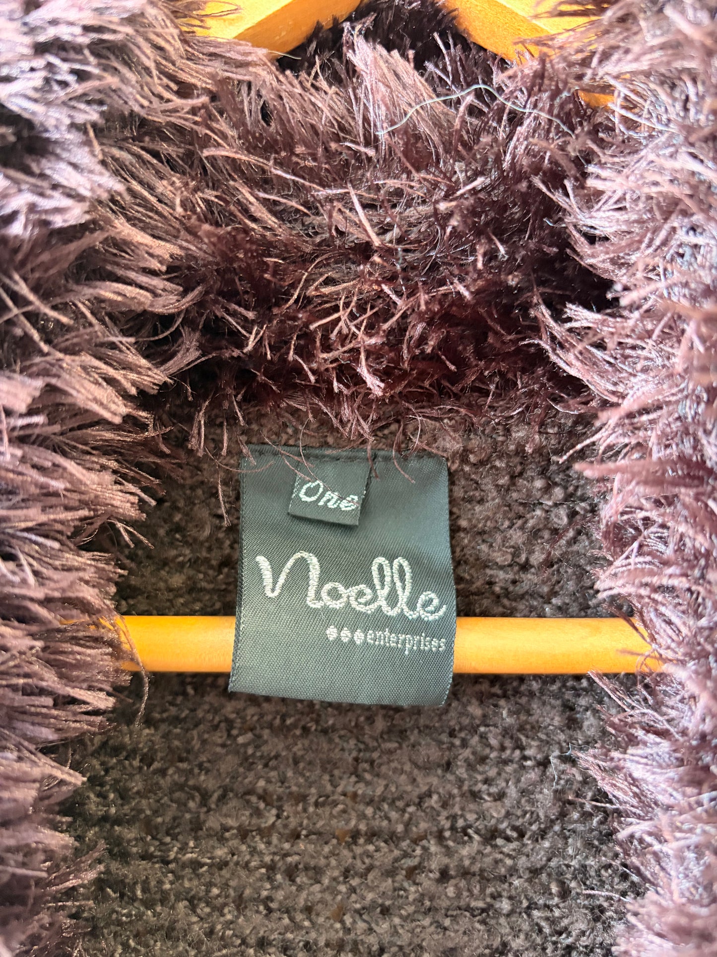 Fuzzy Brown Slouchy Cardigan : OS