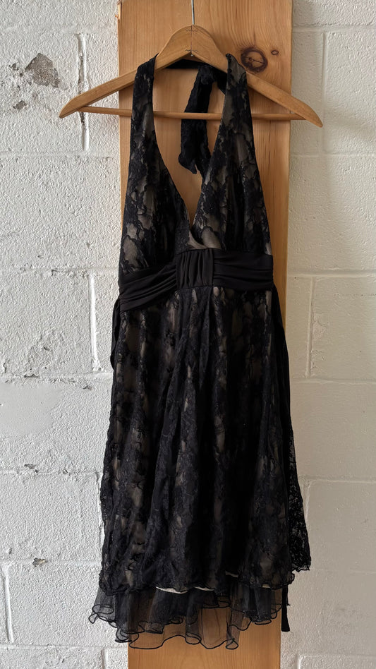 Black Lace Cocktail Dress : M