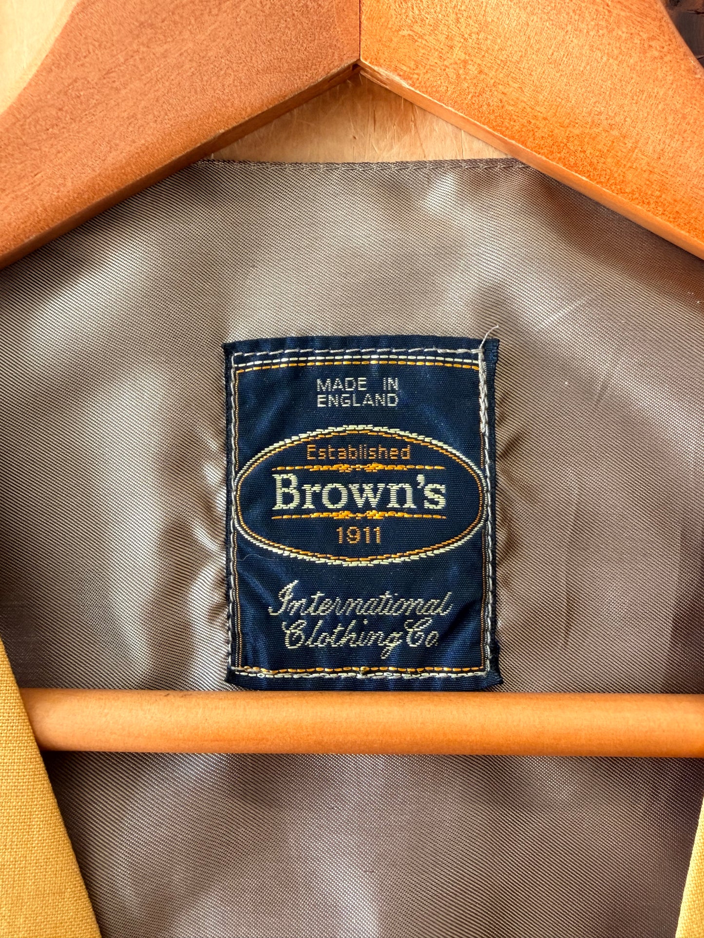 Vtg Mustard Yellow Vest : M
