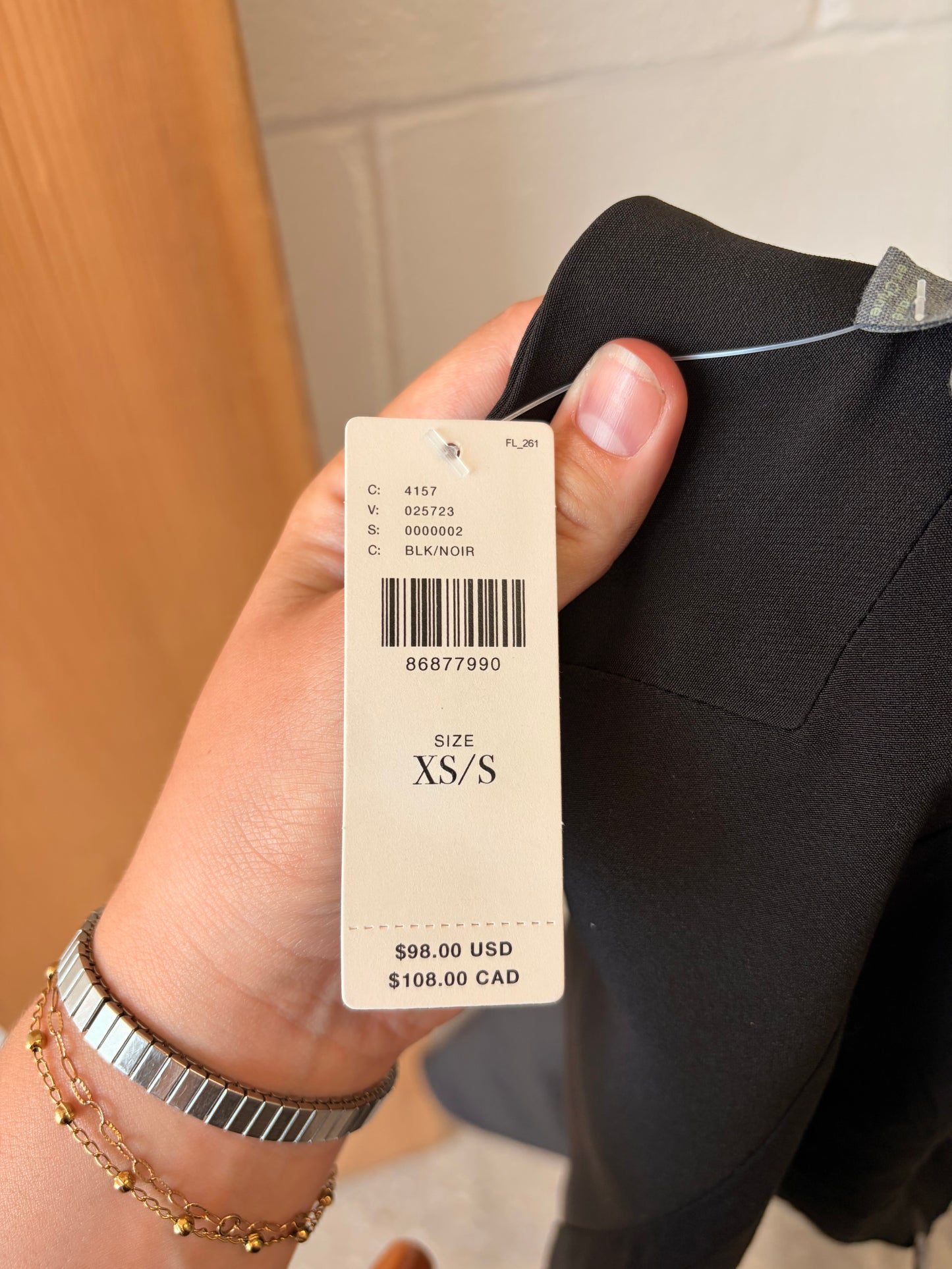NWT Anthropologie Single Sleeve Blazer : XS/S