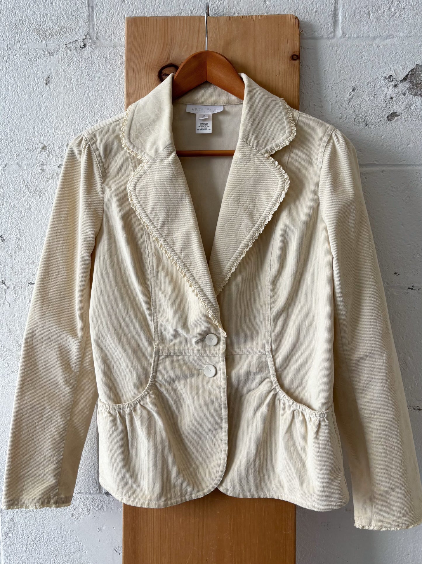 Cream Corduroy Blazer : M