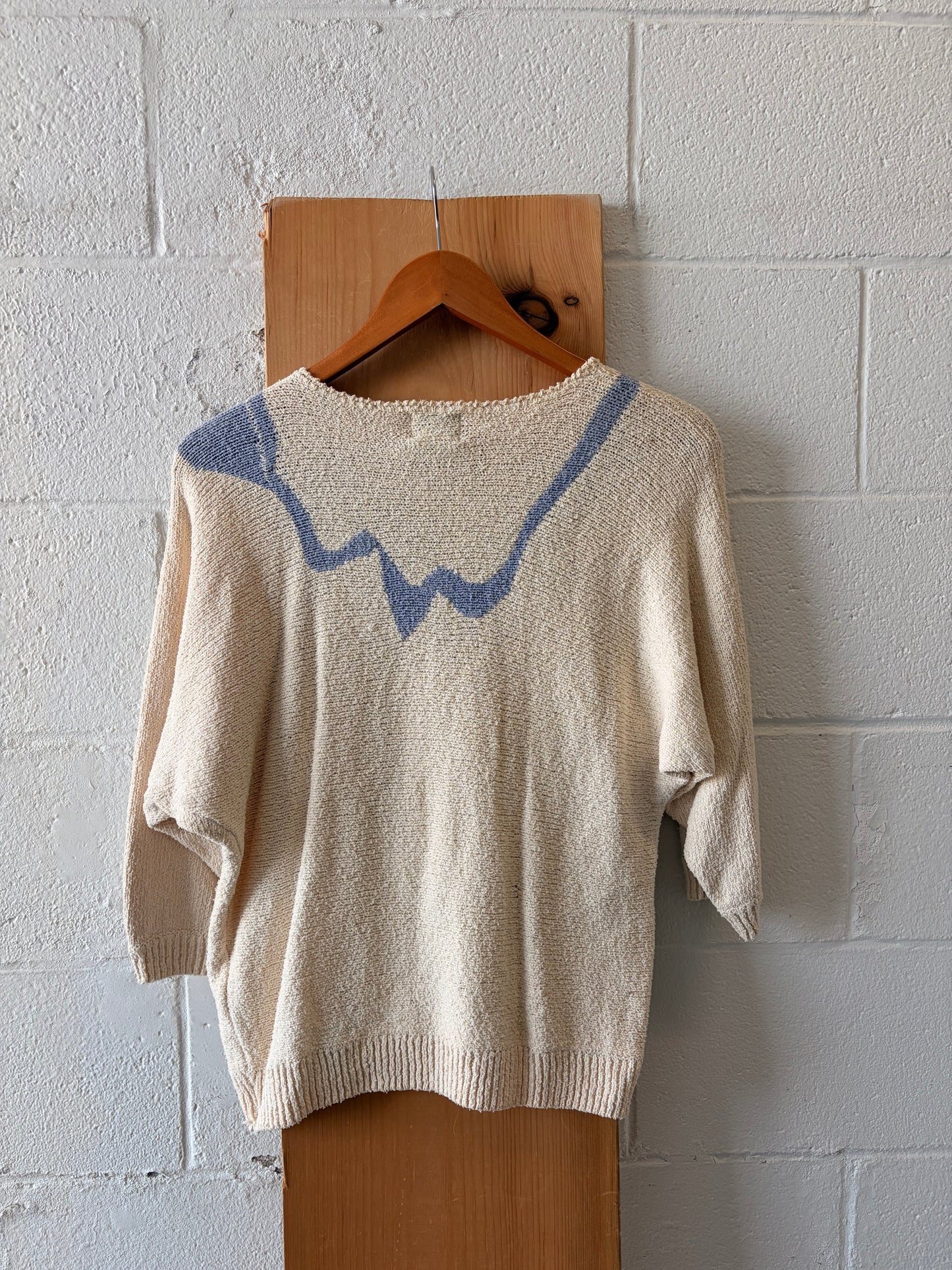 Vtg Embellished Purple Bow Sweater : XL