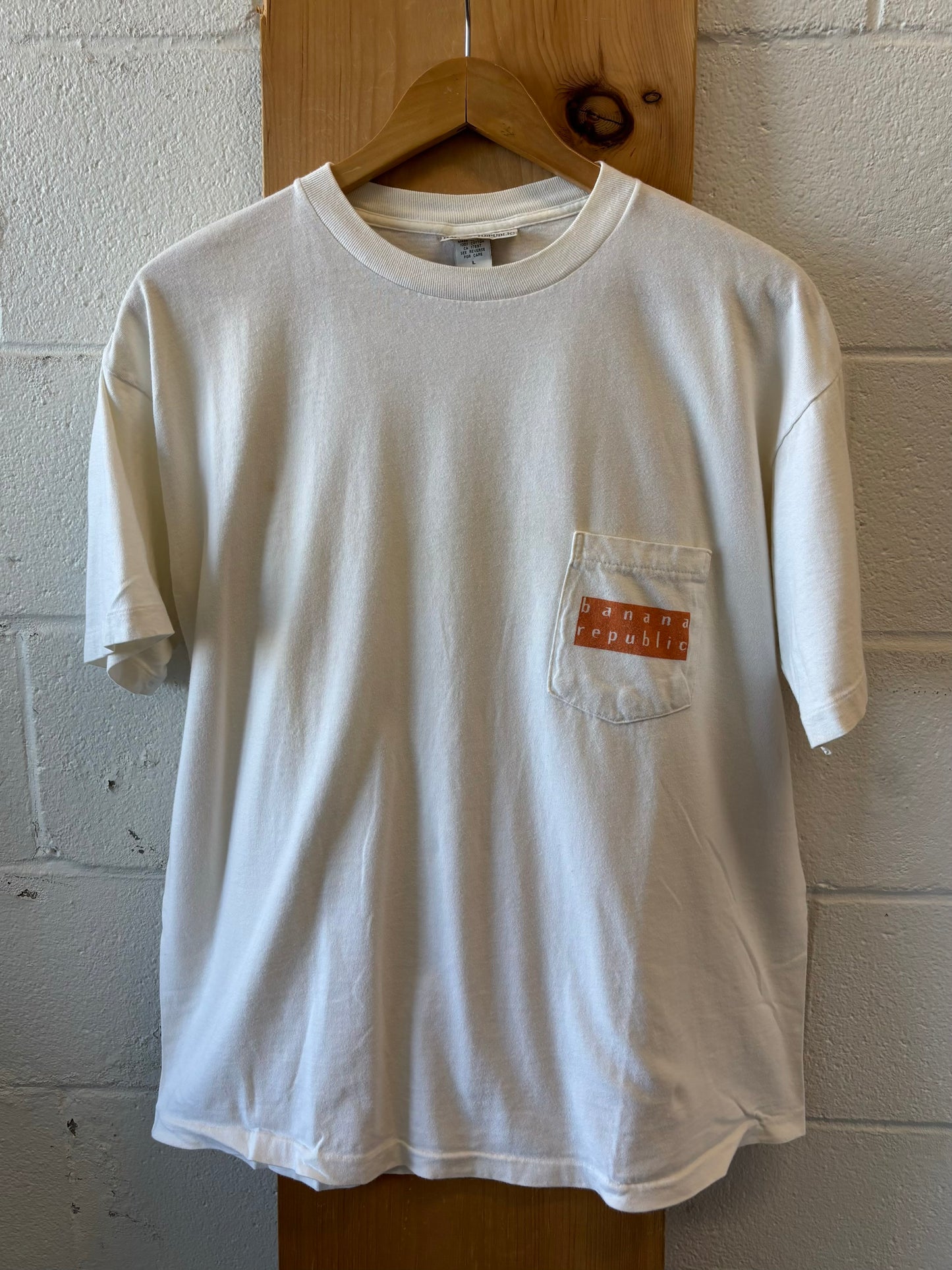 Vtg Single Stitch Banana Republic Tee : L