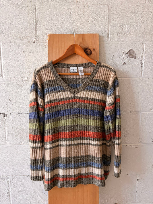 Striped Cozy Sweater : L/XL