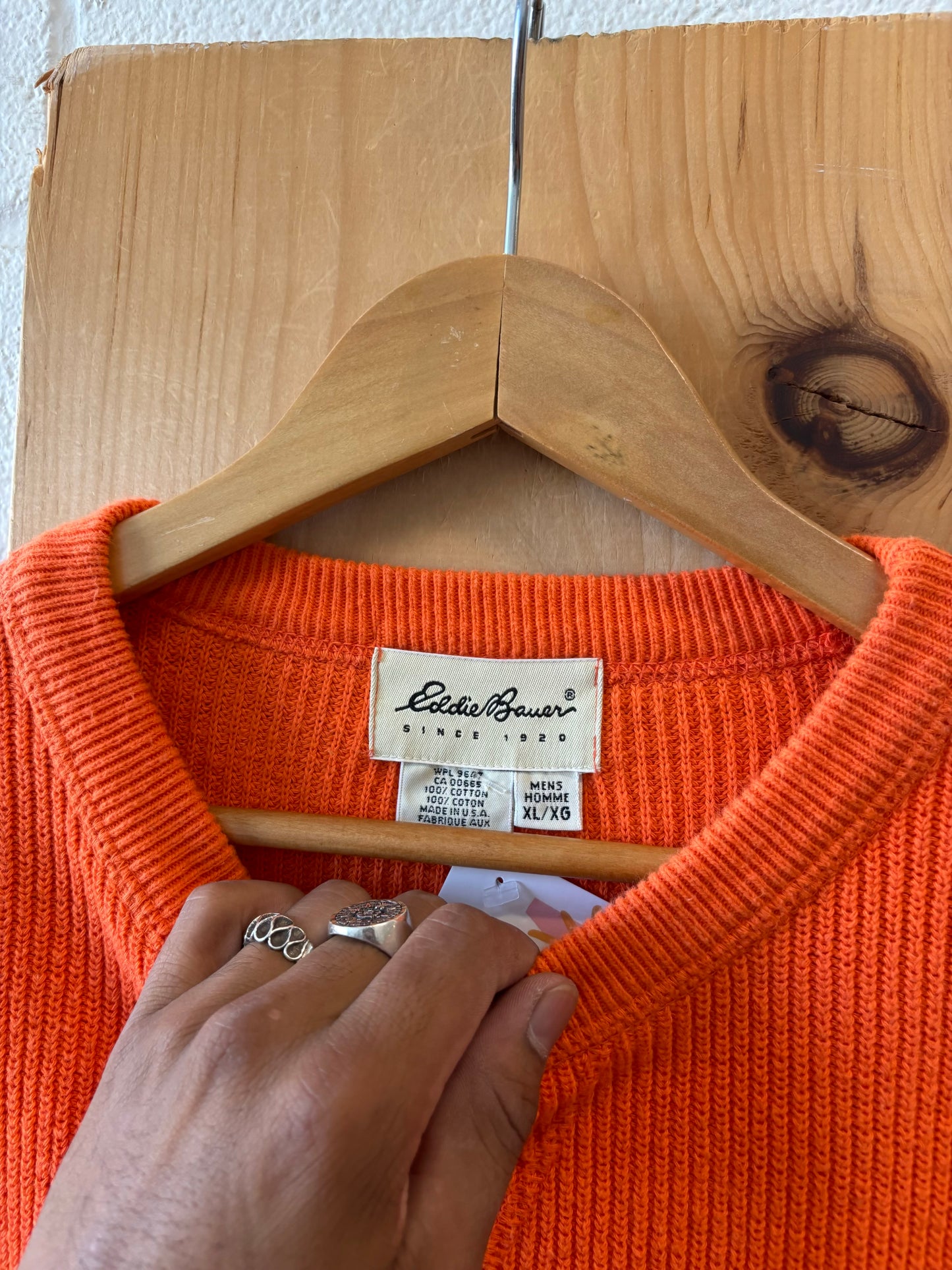 Orange Eddie Bauer Sweater : XL