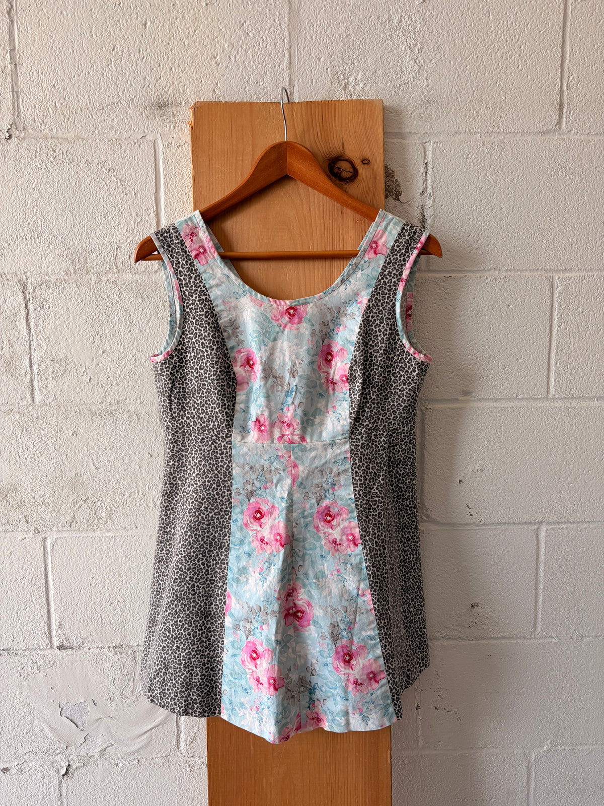 Funky Multi Pattern Mini Dress : S