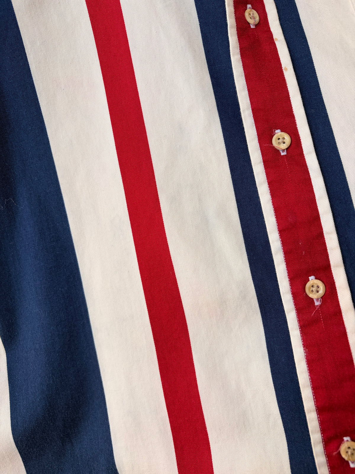 Vtg Striped Tommy Hilfiger Button Down : L