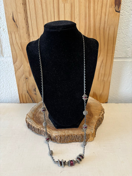 Spiral Charm Necklace