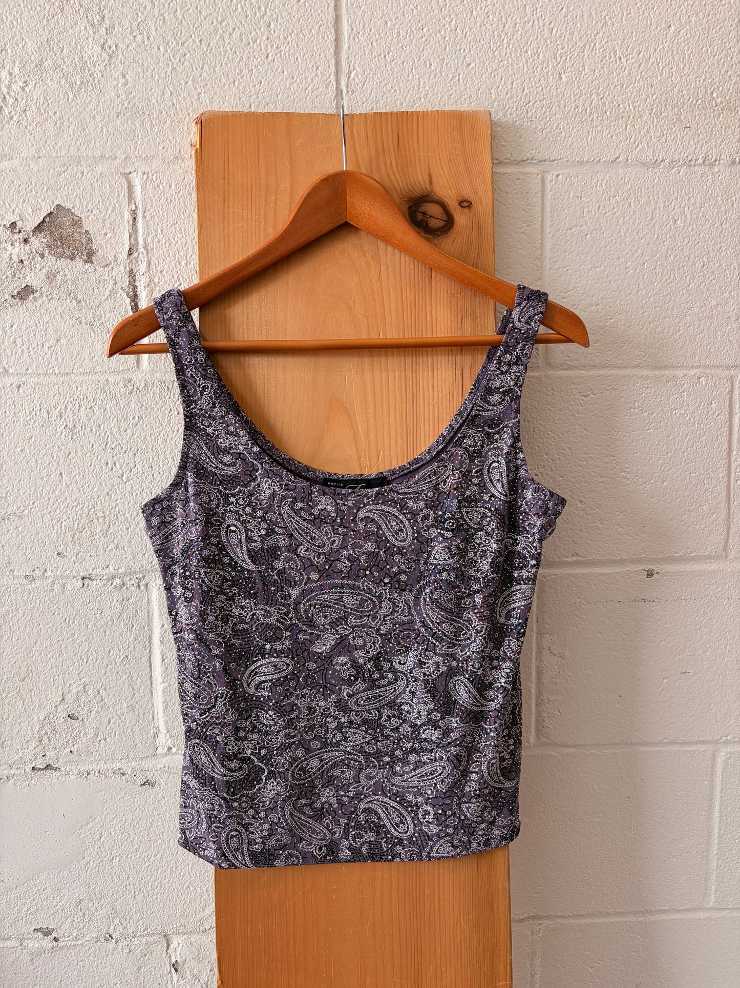 Purple Paisley Shimmer Top : MP
