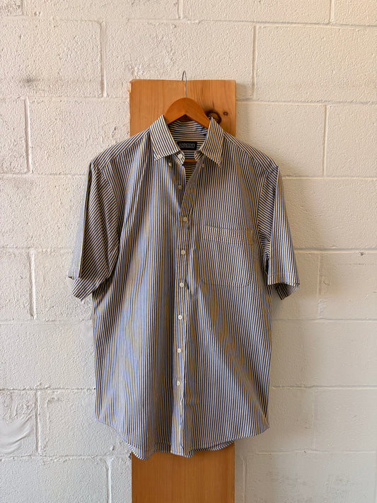 Vtg Lands’ End Stripped Button Down : MT