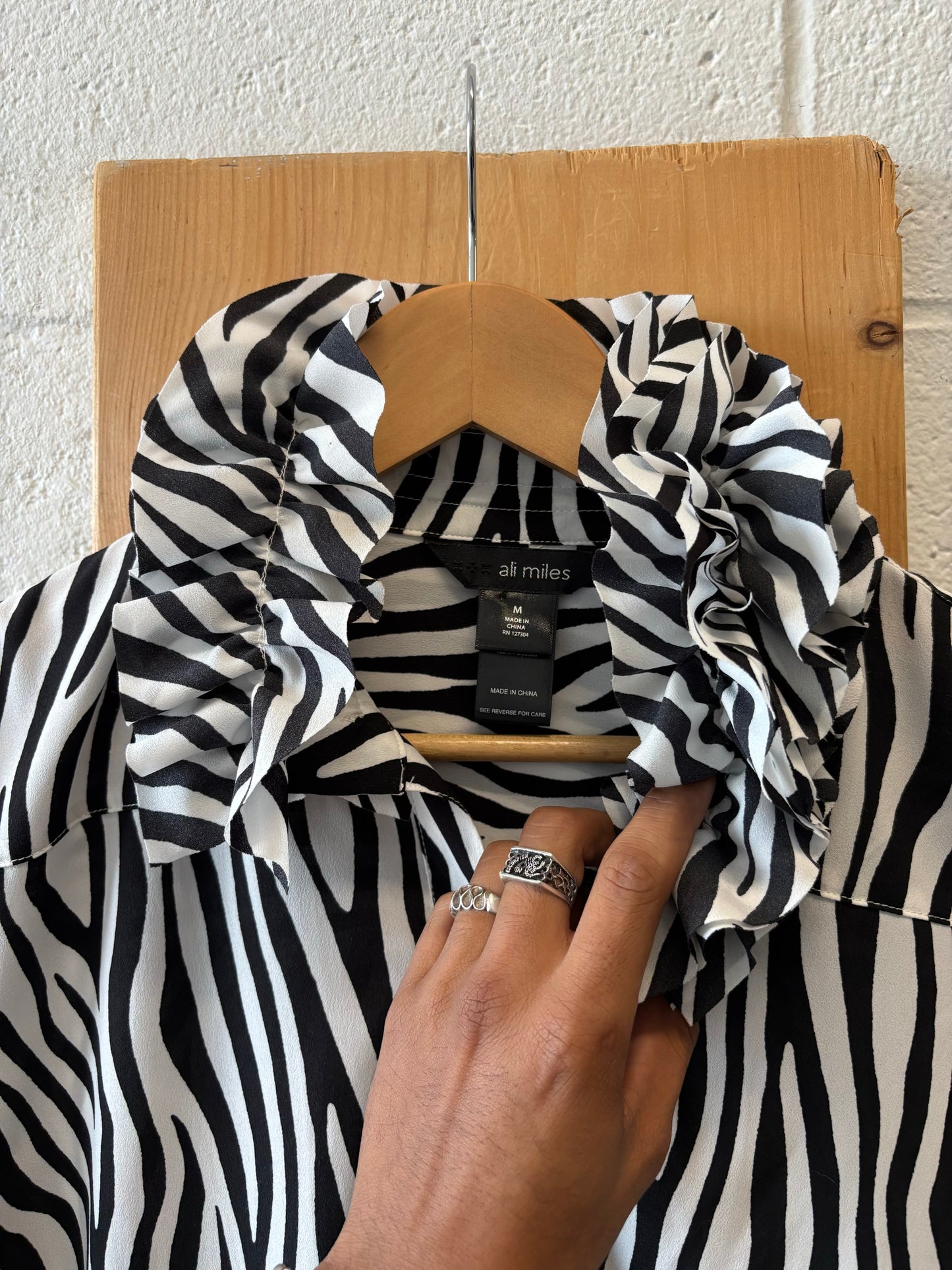 Zebra Print Top : M