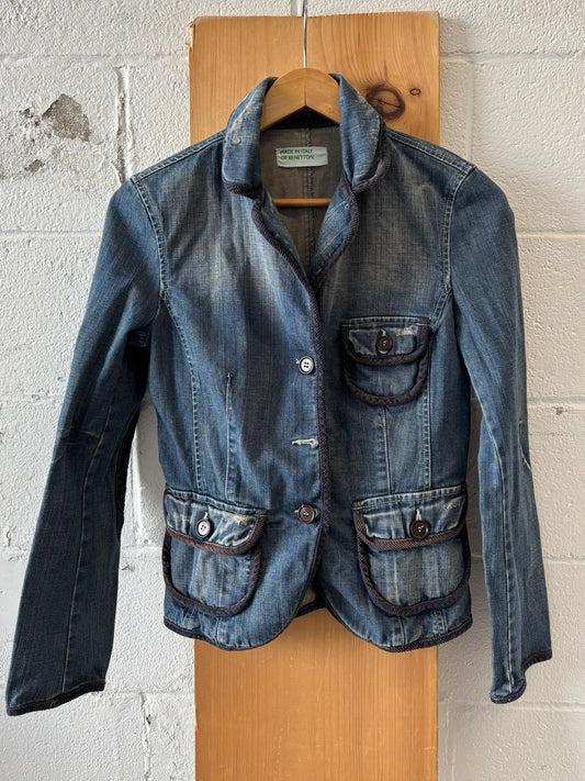Denim Blazer Jacket : 42