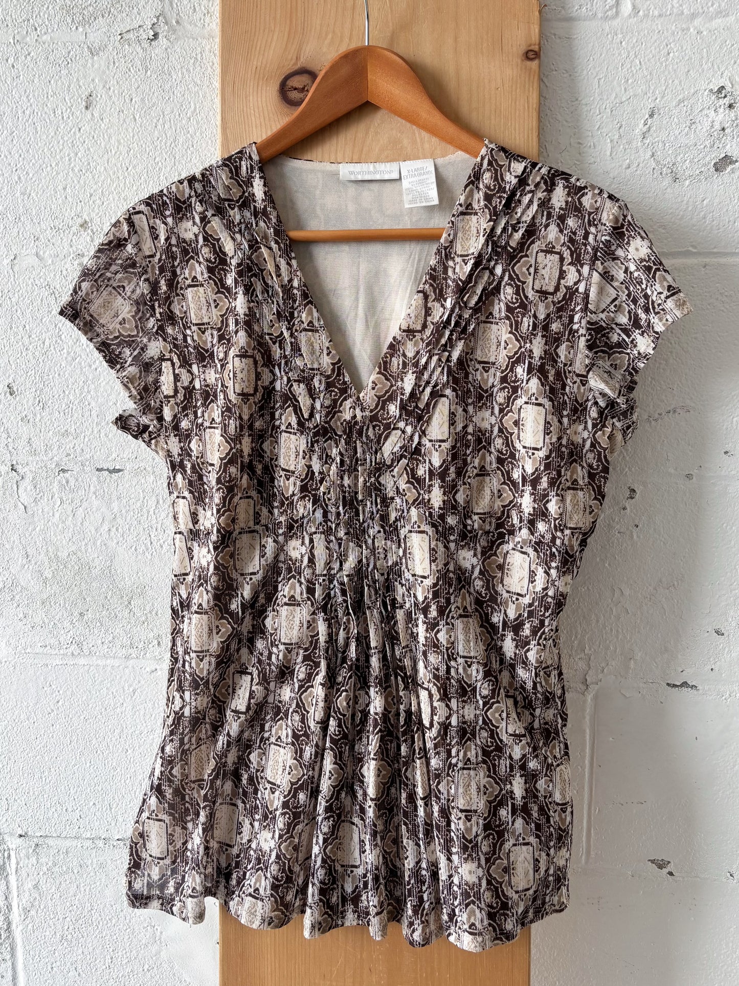 Short Sleeve Blouse : XL