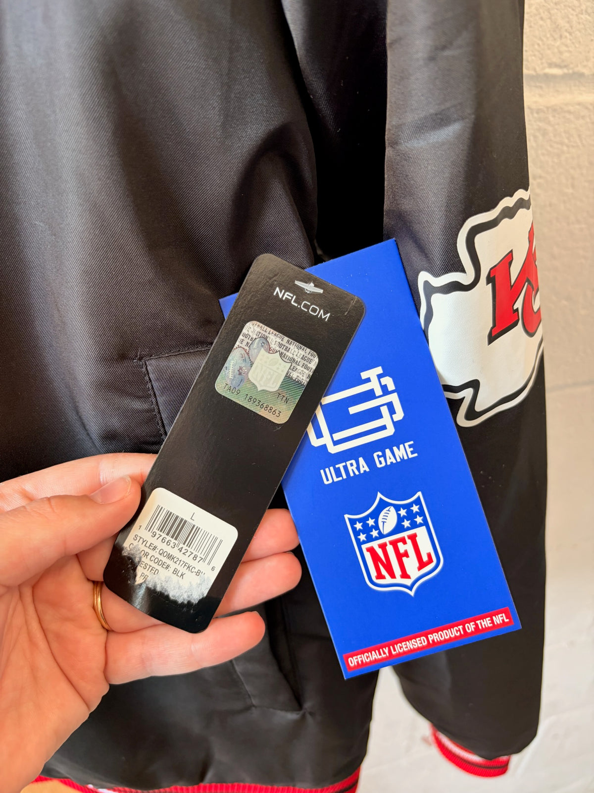 KC Chiefs Jacket : L