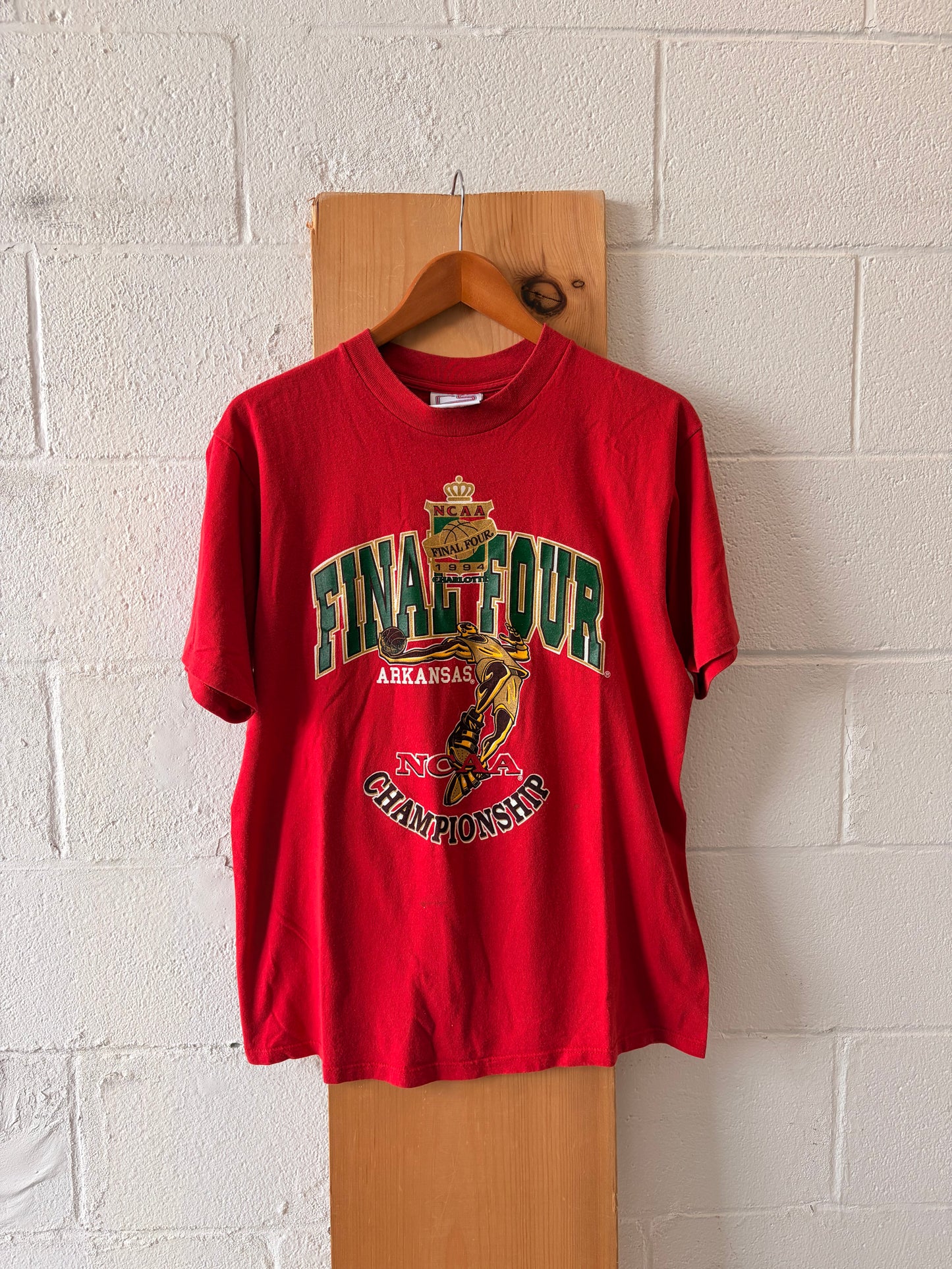 ‘94 Single Stitch Arkansas Final Four Tee : M