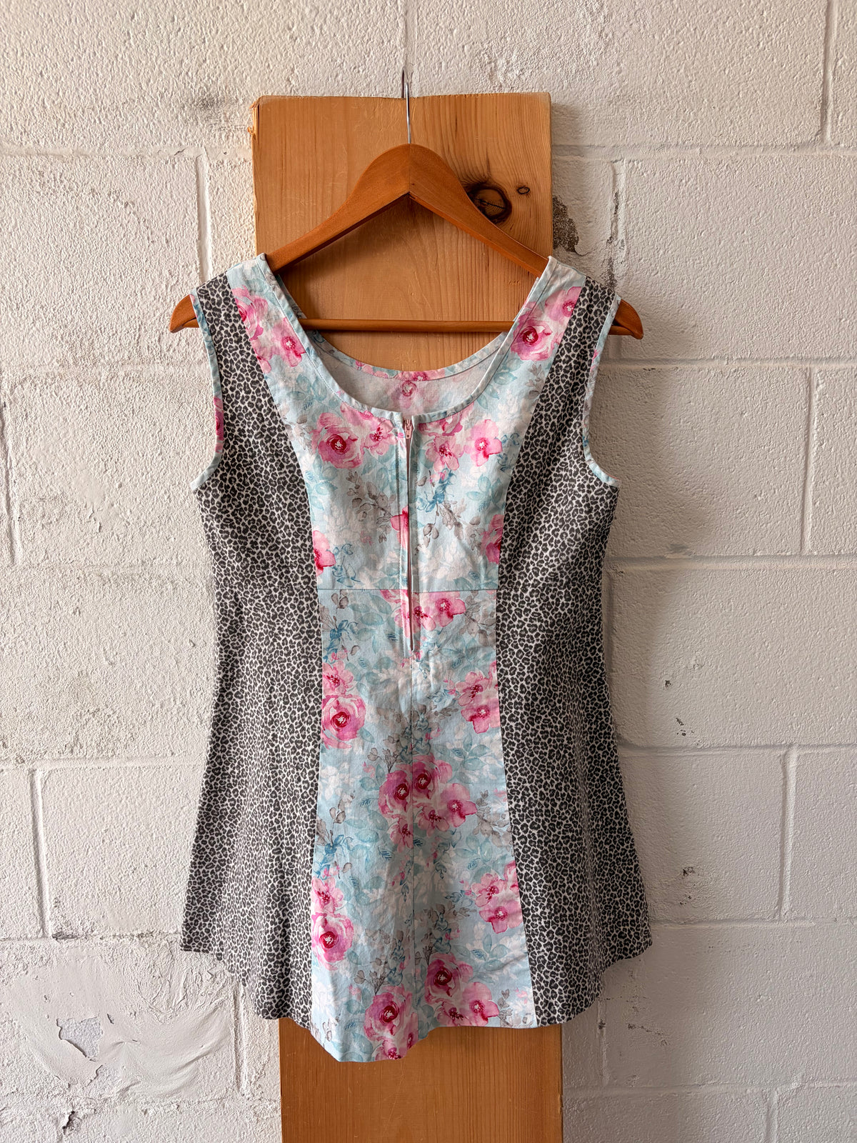 Funky Multi Pattern Mini Dress : S