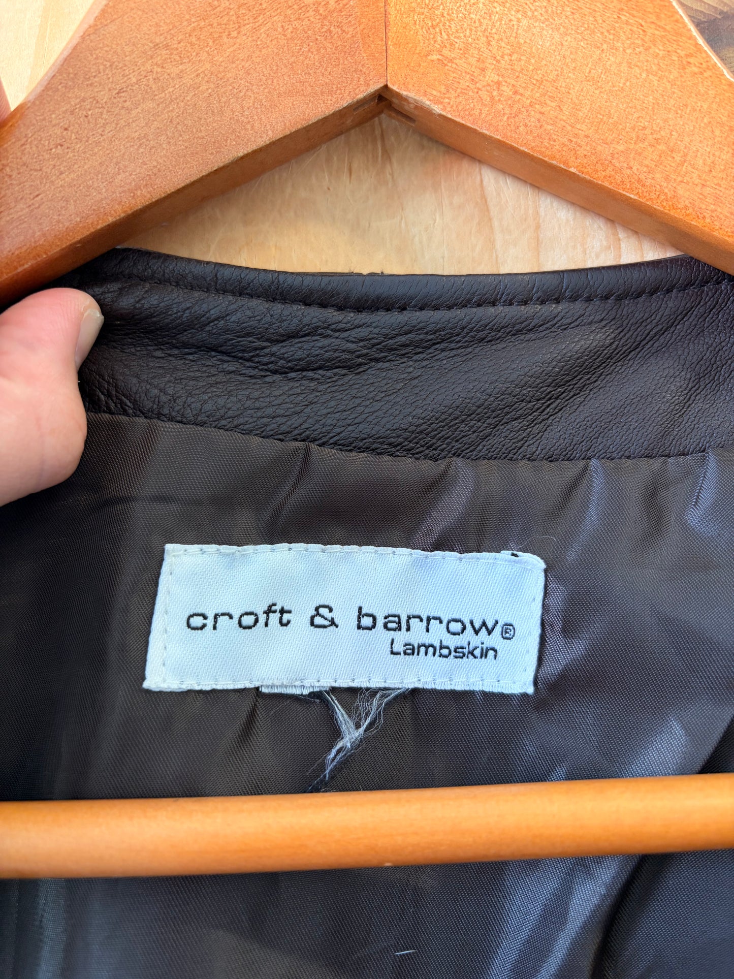 Dark Brown Lambskin Vest : M/L