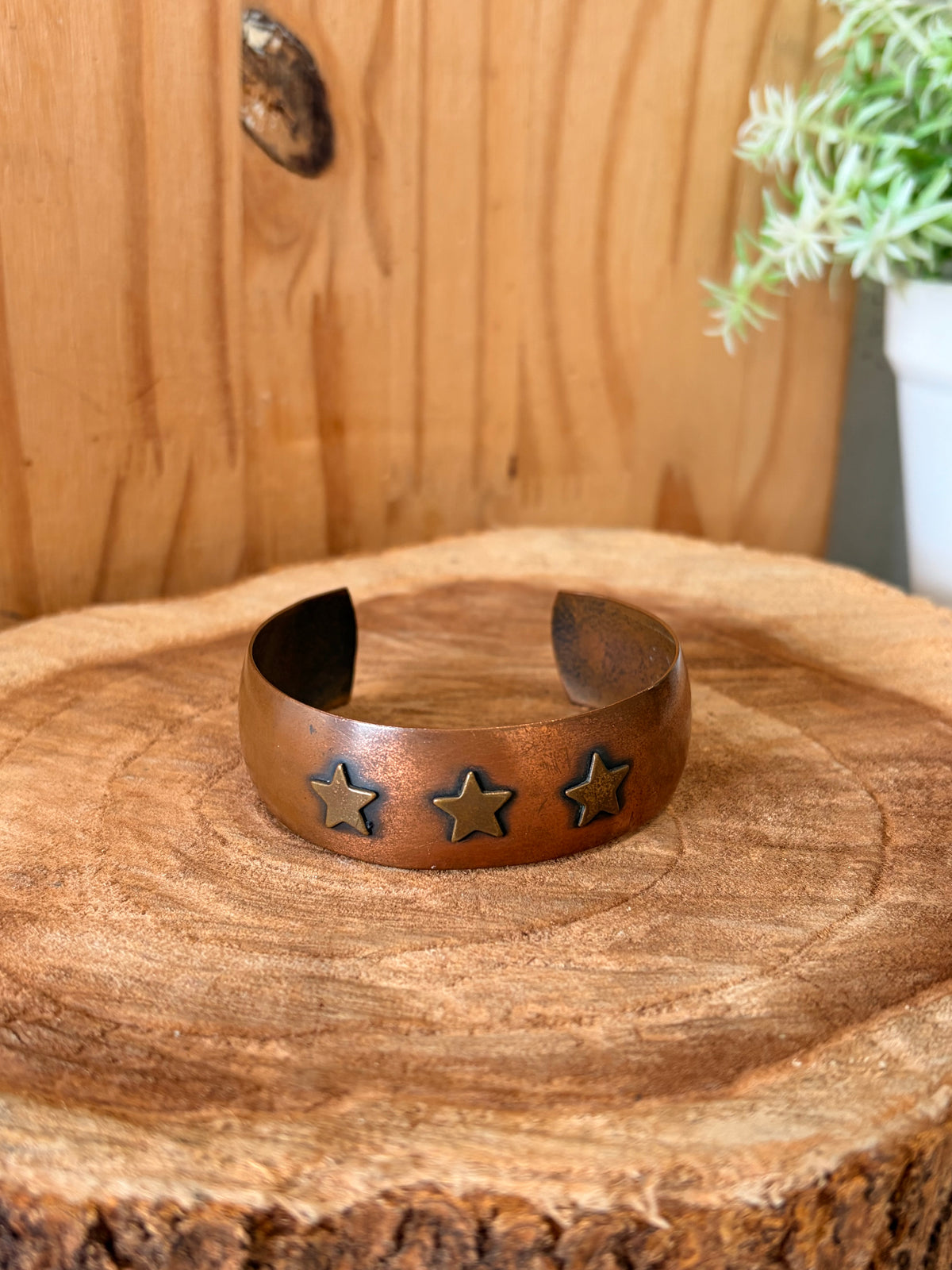Copper Star Cuff Bracelet