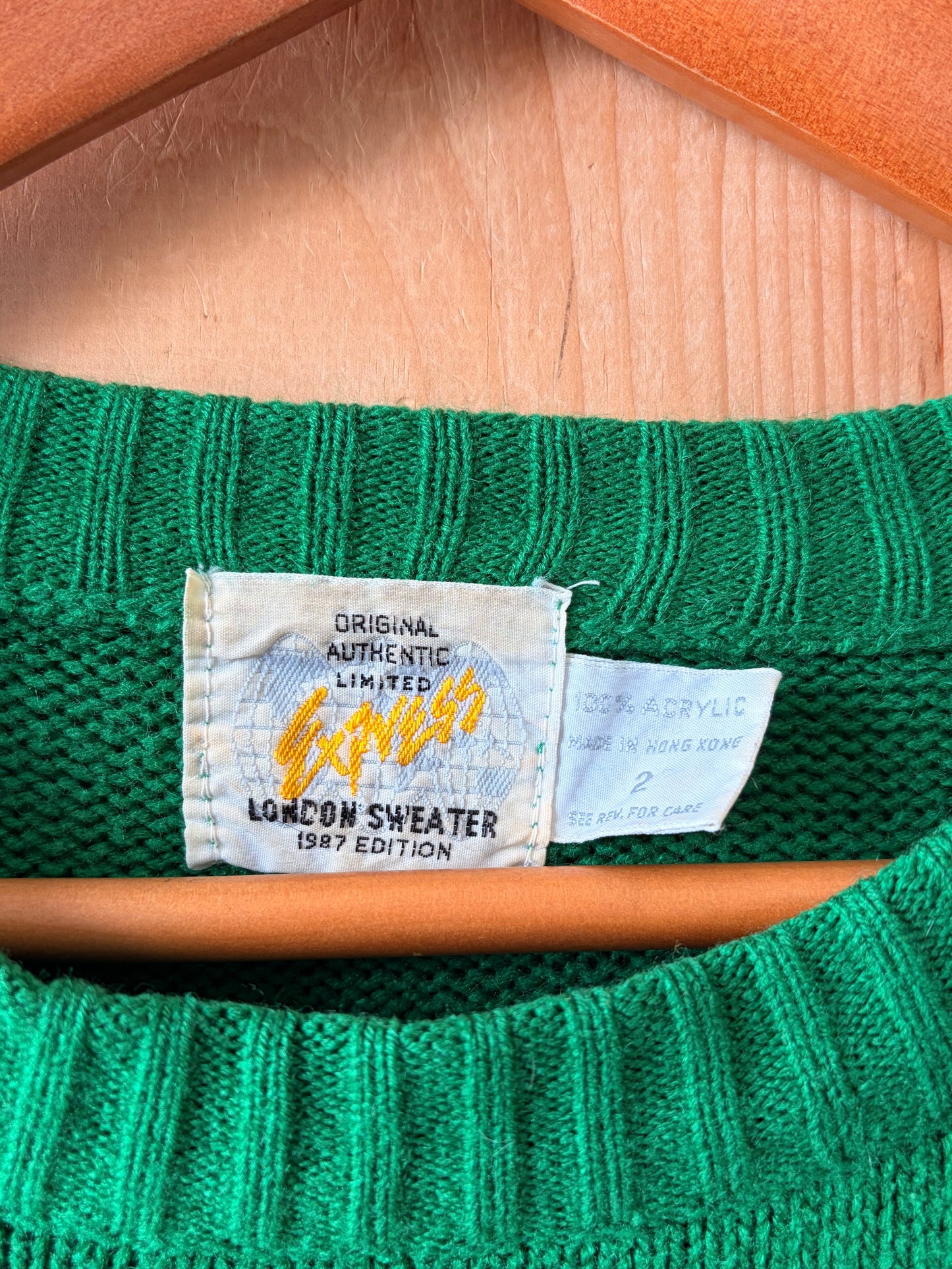 Vtg Emerald Sweater : 2