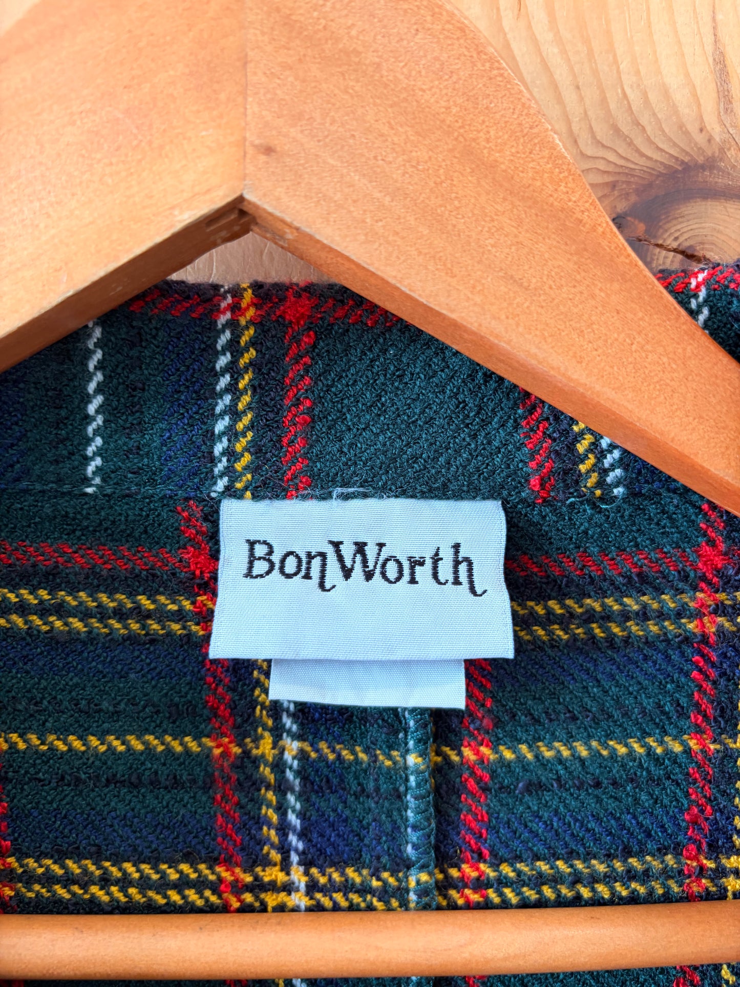 Plaid Button Down Jacket : Xl