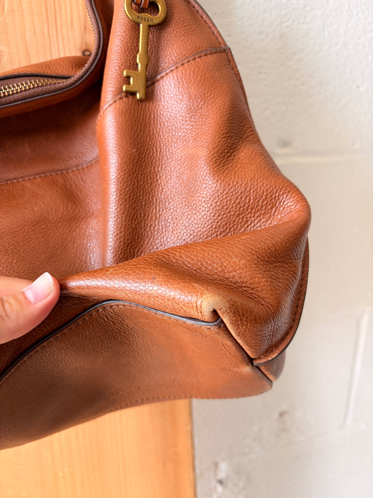 Brown Fossil Shoulder Purse