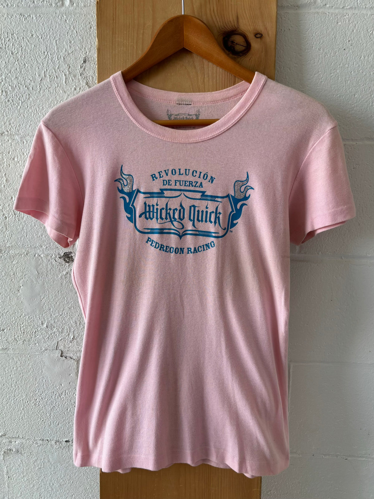 Y2K Pink Wicked Quick Racing Tee : L
