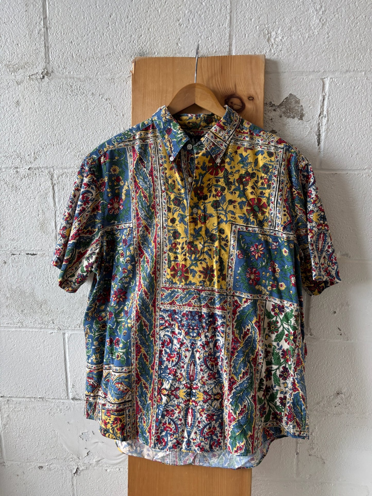 Ralph Lauren Floral Patchwork Print Shirt : L