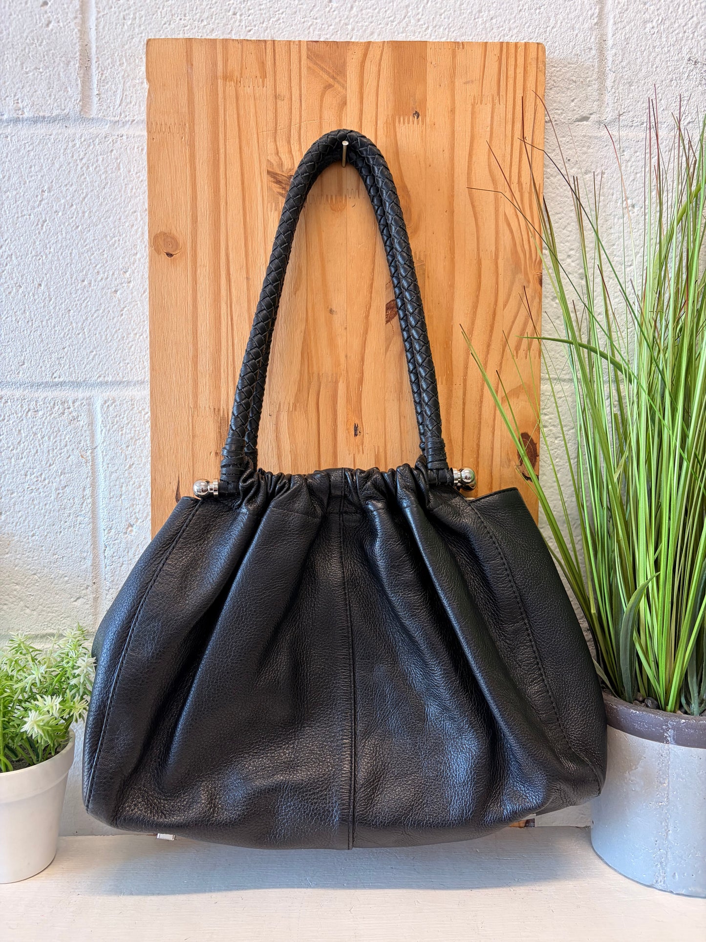 Black Leather Purse