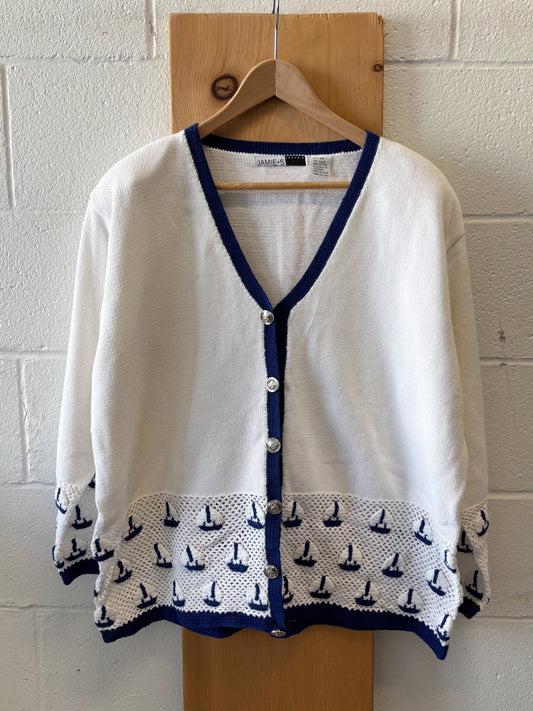Long Sleeve Boat Cardigan : 2XL