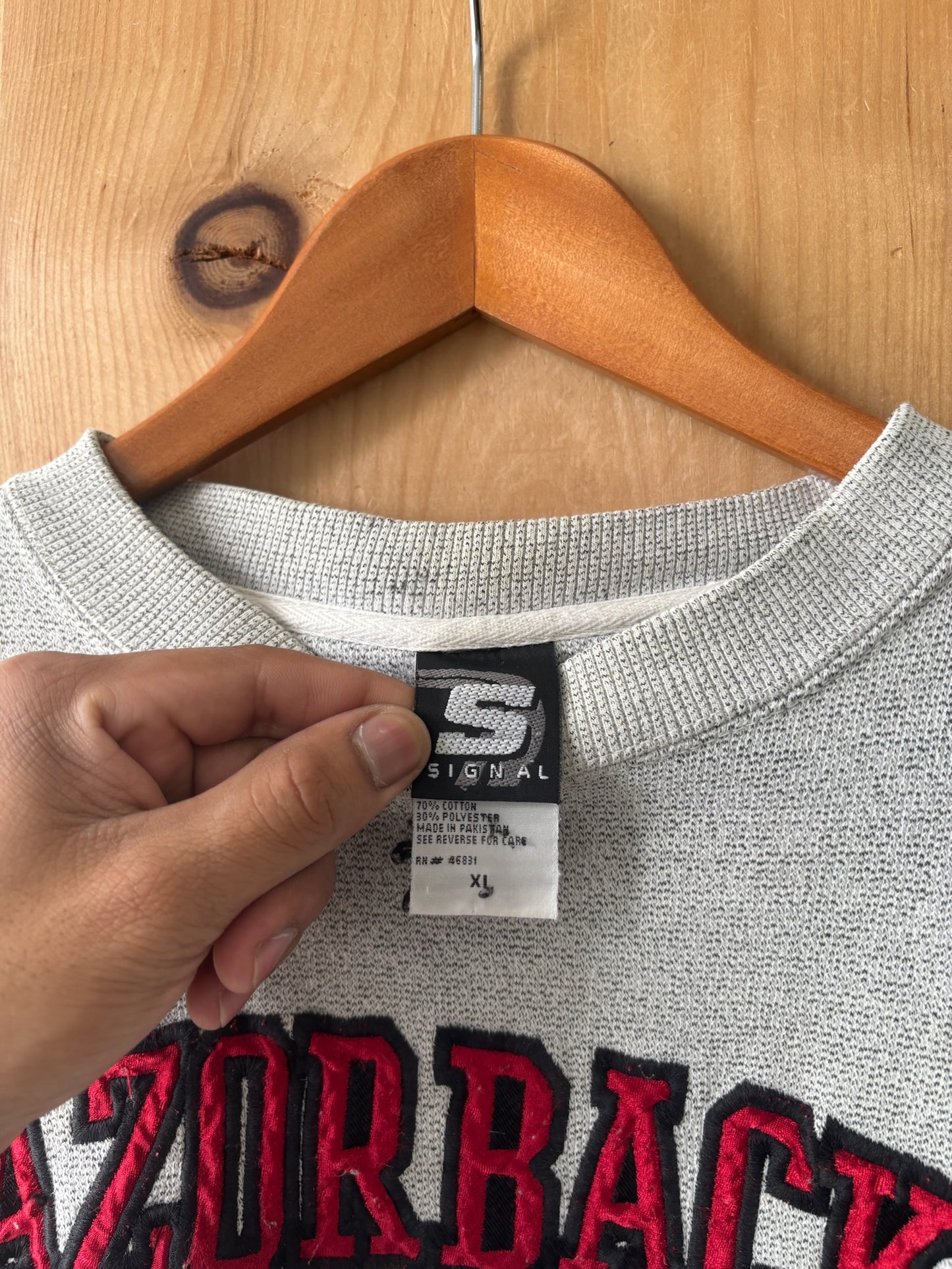 Vtg Razorbacks Crew : XL