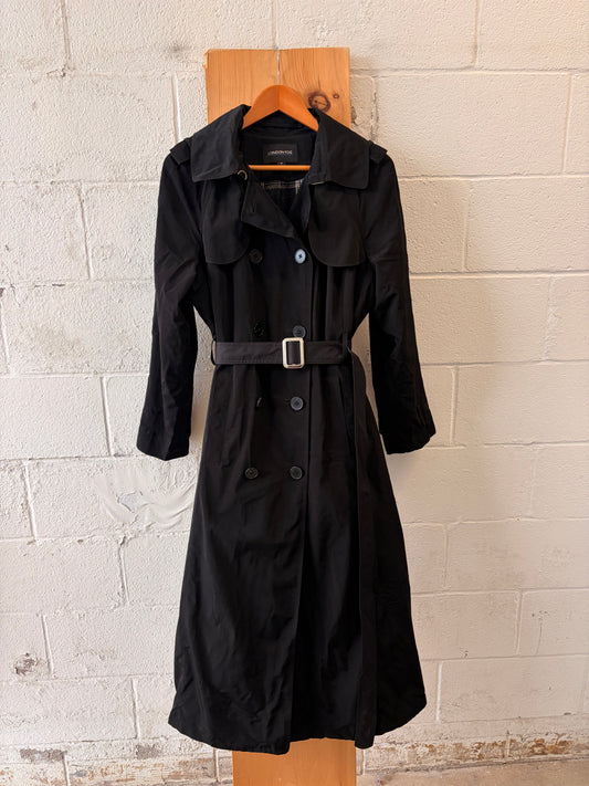 London Fog Black Trench Coat : 12