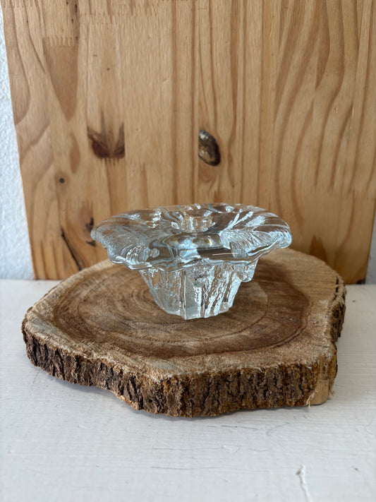 Vtg Glass Candleholder (Local Pickup Only)