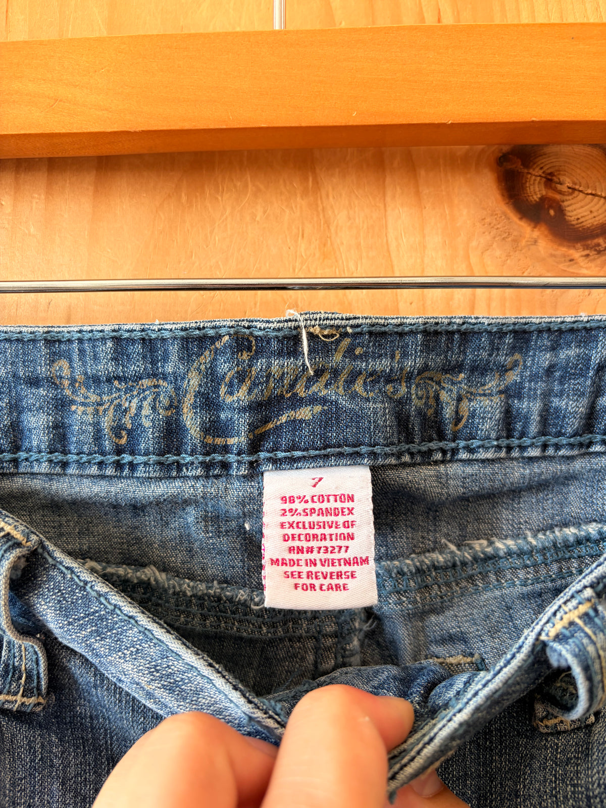 Y2K Studded Cuffed Capris : 7
