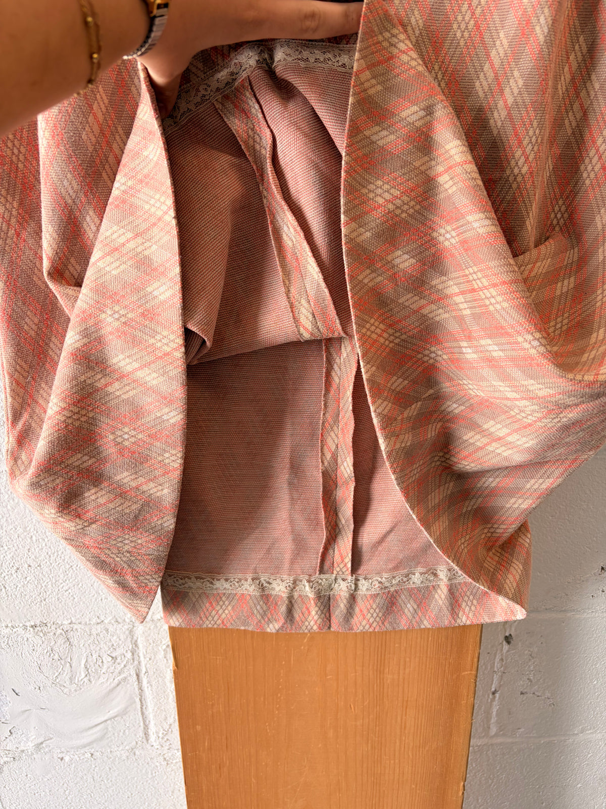 Handmade Pink Skirt : 32”W