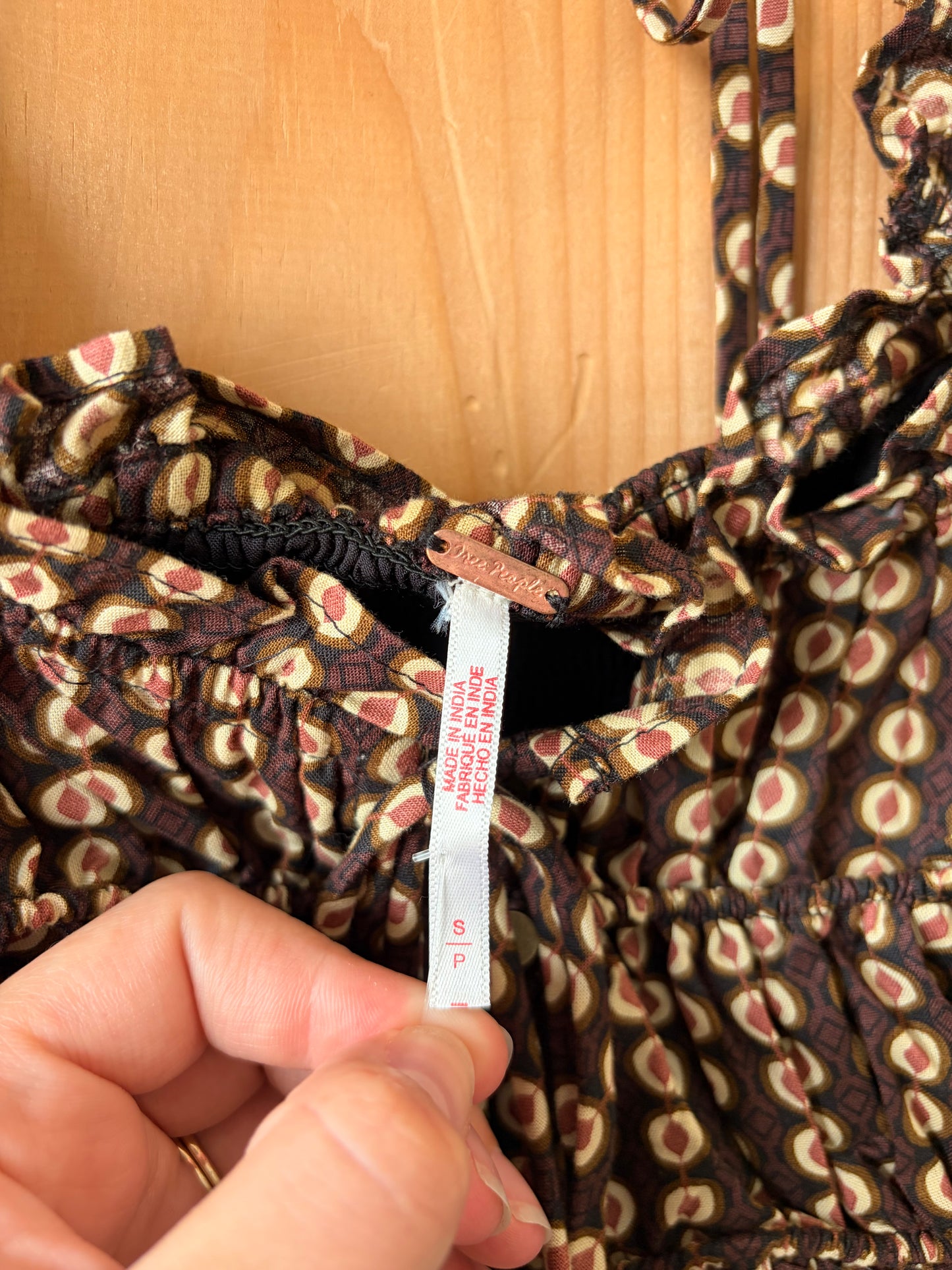 NWT Free People Smocked Babydoll Dress : S